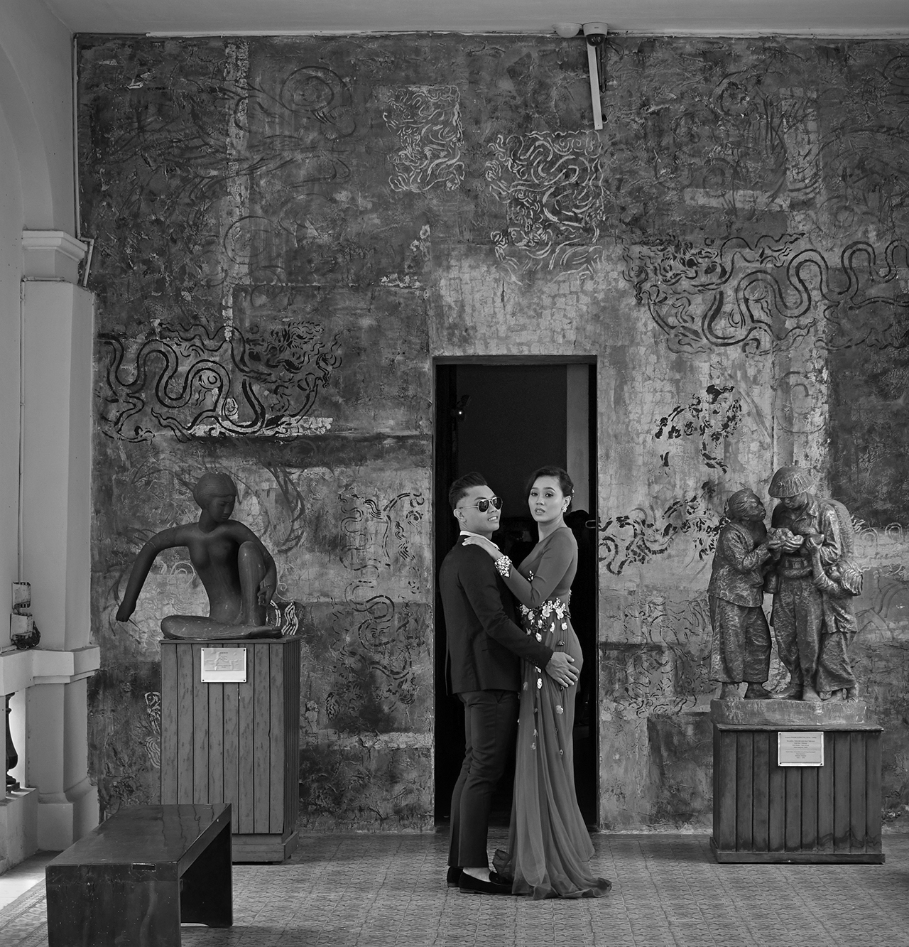 Christoph Radke, Vietnam, Saigon, Museum der Schönen Künste, ein Liebespaar, 2018